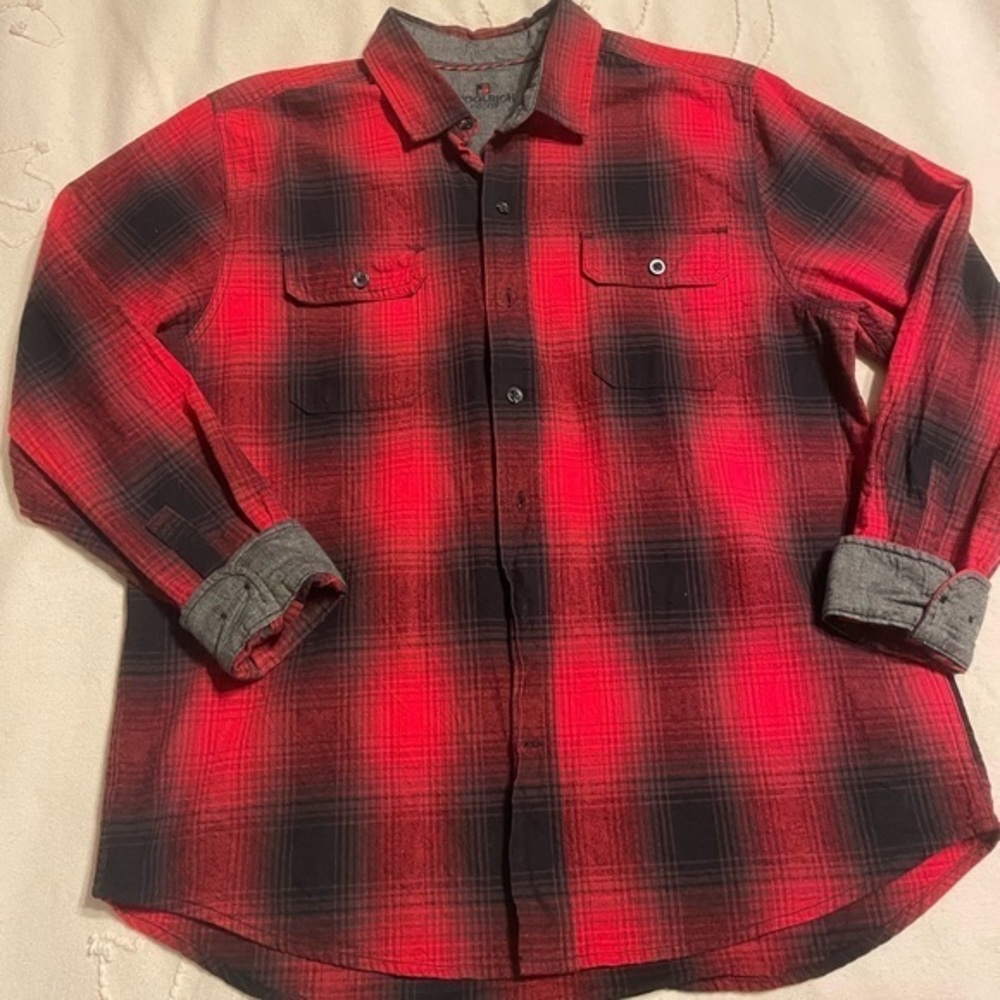 Woolrich mens sz large flannel shirt